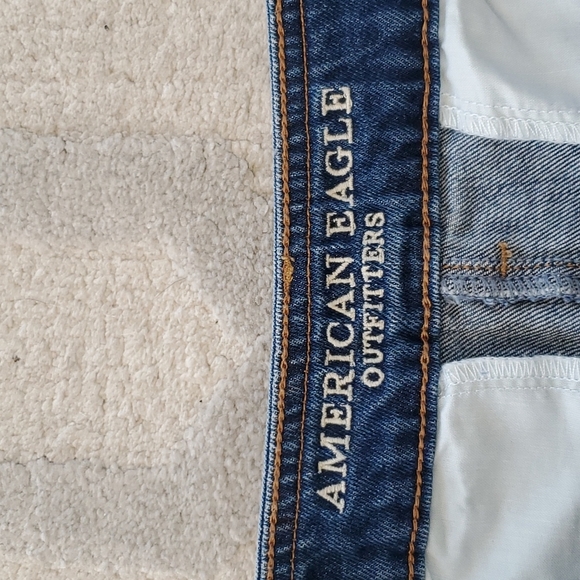 AEO Hi Rise Festival Patchwork Denim Skirt - Picture 6 of 9